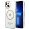Guess GUHMP14MHTRMD iPhone 14 Plus / 15 Plus 6.7" złoty/gold hard case Metal Outline Magsafe na NearMe.pl