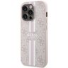 Guess GUHMP15LP4RPSP iPhone 15 Pro 6.1" różowy/pink hardcase 4G Printed Stripes MagSafe na NearMe.pl