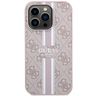 Guess GUHMP15LP4RPSP iPhone 15 Pro 6.1" różowy/pink hardcase 4G Printed Stripes MagSafe na NearMe.pl