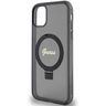 Guess GUHMN61HRSGSK iPhone 11 / Xr 6.1" czarny/black hardcase Ring Stand Script Glitter MagSafe na NearMe.pl
