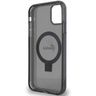 Guess GUHMN61HRSGSK iPhone 11 / Xr 6.1" czarny/black hardcase Ring Stand Script Glitter MagSafe na NearMe.pl
