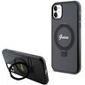 Guess GUHMN61HRSGSK iPhone 11 / Xr 6.1" czarny/black hardcase Ring Stand Script Glitter MagSafe na NearMe.pl