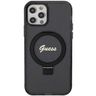 Guess GUHMP12MHRSGSK iPhone 12/12 Pro 6.1" czarny/black hardcase Ring Stand Script Glitter MagSafe na NearMe.pl