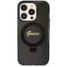 Guess GUHMP14LHRSGSK iPhone 14 Pro 6.1" czarny/black hardcase Ring Stand Script Glitter MagSafe na NearMe.pl