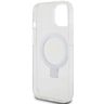 Guess GUHMP15SHRSGSD iPhone 15 / 14 / 13 6.1" przezroczysty/transparent hardcase Ring Stand Script Glitter MagSafe na NearMe.pl