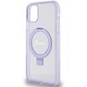 Guess GUHMN61HRSGSU iPhone 11 / Xr 6.1" fioletowy/purple hardcase Ring Stand Script Glitter MagSafe na NearMe.pl