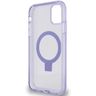 Guess GUHMN61HRSGSU iPhone 11 / Xr 6.1" fioletowy/purple hardcase Ring Stand Script Glitter MagSafe na NearMe.pl