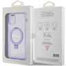Guess GUHMN61HRSGSU iPhone 11 / Xr 6.1" fioletowy/purple hardcase Ring Stand Script Glitter MagSafe na NearMe.pl