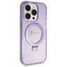 Guess GUHMP13LHRSGSU iPhone 13 Pro / 13 6.1" fioletowy/purple hardcase Ring Stand Script Glitter MagSafe na NearMe.pl