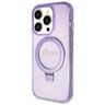 Guess GUHMP14LHRSGSU iPhone 14 Pro 6.1" fioletowy/purple hardcase Ring Stand Script Glitter MagSafe na NearMe.pl