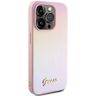 Guess GUHCP14LPSAIRSP iPhone 14 Pro 6.1" różowy/pink hardcase Saffiano Iridescent Script na NearMe.pl