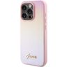 Guess GUHCP15XPSAIRSP iPhone 15 Pro Max 6.7" różowy/pink hardcase Saffiano Iridescent Script na NearMe.pl