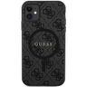 Guess GUHMN61G4GFRK iPhone 11 6.1" / Xr czarny/black hardcase 4G Collection Leather Metal Logo MagSafe na NearMe.pl