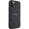 Guess GUHMP12MG4GFRK iPhone 12/12 Pro 6.1" czarny/black hardcase 4G Collection Leather Metal Logo MagSafe na NearMe.pl