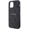 Guess GUHMP12MG4GFRK iPhone 12/12 Pro 6.1" czarny/black hardcase 4G Collection Leather Metal Logo MagSafe na NearMe.pl