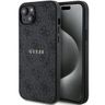 Guess GUHMP14SG4GFRK iPhone 14 / 15 / 13 6.1" czarny/black hardcase 4G Collection Leather Metal Logo MagSafe na NearMe.pl