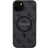 Guess GUHMP14SG4GFRK iPhone 14 / 15 / 13 6.1" czarny/black hardcase 4G Collection Leather Metal Logo MagSafe na NearMe.pl