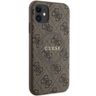Guess GUHMN61G4GFRW iPhone 11 6.1" / Xr brązowy/brown hardcase 4G Collection Leather Metal Logo MagSafe na NearMe.pl