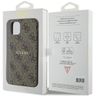 Guess GUHMN61G4GFRW iPhone 11 6.1" / Xr brązowy/brown hardcase 4G Collection Leather Metal Logo MagSafe na NearMe.pl