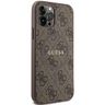 Guess GUHMP12MG4GFRW iPhone 12/12 Pro 6.1" brązowy/brown hardcase 4G Collection Leather Metal Logo MagSafe na NearMe.pl