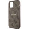 Guess GUHMP12MG4GFRW iPhone 12/12 Pro 6.1" brązowy/brown hardcase 4G Collection Leather Metal Logo MagSafe na NearMe.pl