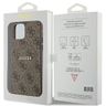 Guess GUHMP12MG4GFRW iPhone 12/12 Pro 6.1" brązowy/brown hardcase 4G Collection Leather Metal Logo MagSafe na NearMe.pl