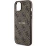 Guess GUHMP14SG4GFRW iPhone 14 / 15 / 13 6.1" brązowy/brown hardcase 4G Collection Leather Metal Logo MagSafe na NearMe.pl