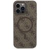 Guess GUHMP14LG4GFRW iPhone 14 Pro 6.1" brązowy/brown hardcase 4G Collection Leather Metal Logo MagSafe na NearMe.pl