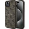 Guess GUHMP15MG4GFRW iPhone 15 Plus / 14 Plus 6.7" brązowy/brown hardcase 4G Collection Leather Metal Logo MagSafe na NearMe.pl
