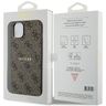 Guess GUHMP15MG4GFRW iPhone 15 Plus / 14 Plus 6.7" brązowy/brown hardcase 4G Collection Leather Metal Logo MagSafe na NearMe.pl