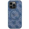 Guess GUHMP14XG4GFRB iPhone 14 Pro Max 6.7" niebieski/blue hardcase 4G Collection Leather Metal Logo MagSafe na NearMe.pl