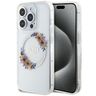 Guess GUHMP15XHFWFCT iPhone 15 Pro Max 6.7" transparent hardcase IML Flowers Wreatch MagSafe na NearMe.pl