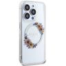 Guess GUHMP15XHFWFCT iPhone 15 Pro Max 6.7" transparent hardcase IML Flowers Wreatch MagSafe na NearMe.pl