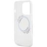 Guess GUHMP15XHFWFCT iPhone 15 Pro Max 6.7" transparent hardcase IML Flowers Wreatch MagSafe na NearMe.pl