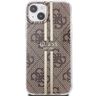 Guess GUHCP15MH4PSEGW iPhone 15 Plus / 14 Plus 6.7" brązowy/brown hardcase IML 4G Gold Stripe na NearMe.pl