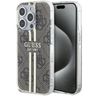 Guess GUHCP15XH4PSEGW iPhone 15 Pro Max 6.7" brązowy/brown hardcase IML 4G Gold Stripe na NearMe.pl