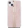 Guess GUHCP15MH4PSEGP iPhone 15 Plus / 14 Plus 6.7" różowy/pink hardcase IML 4G Gold Stripe na NearMe.pl