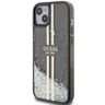 Guess GUHCP15MLFCSEGK iPhone 15 Plus / 14 Plus 6.7" czarny/black hardcase Liquid Glitter Gold Stripes na NearMe.pl
