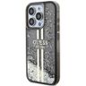 Guess GUHCP15LLFCSEGK iPhone 15 Pro 6.1" czarny/black hardcase Liquid Glitter Gold Stripes na NearMe.pl
