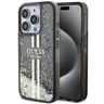 Guess GUHCP15XLFCSEGK iPhone 15 Pro Max 6.7" czarny/black hardcase Liquid Glitter Gold Stripes na NearMe.pl