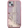 Guess GUHCP15MLFCSEGP iPhone 15 Plus / 14 Plus 6.7" różowy/pink hardcase Liquid Glitter Gold Stripes na NearMe.pl
