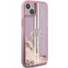 Guess GUHCP15MLFCSEGP iPhone 15 Plus / 14 Plus 6.7" różowy/pink hardcase Liquid Glitter Gold Stripes na NearMe.pl