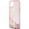 Guess GUHCP15MLFCSEGP iPhone 15 Plus / 14 Plus 6.7" różowy/pink hardcase Liquid Glitter Gold Stripes na NearMe.pl