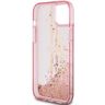 Guess GUHCP15MLFCSEGP iPhone 15 Plus / 14 Plus 6.7" różowy/pink hardcase Liquid Glitter Gold Stripes na NearMe.pl