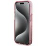 Guess GUHCP15LLFCSEGP iPhone 15 Pro 6.1" różowy/pink hardcase Liquid Glitter Gold Stripes na NearMe.pl
