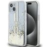 Guess GUHCP15SLFCSEGT iPhone 15 / 14 / 13 6.1" transparent hardcase Liquid Glitter Gold Stripes na NearMe.pl