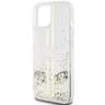 Guess GUHCP15SLFCSEGT iPhone 15 / 14 / 13 6.1" transparent hardcase Liquid Glitter Gold Stripes na NearMe.pl