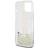 Guess GUHCP15MLFCSEGT iPhone 15 Plus / 14 Plus 6.7" transparent hardcase Liquid Glitter Gold Stripes na NearMe.pl