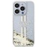 Guess GUHCP15LLFCSEGT iPhone 15 Pro 6.1" transparent hardcase Liquid Glitter Gold Stripes na NearMe.pl