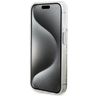 Guess GUHCP15LLFCSEGT iPhone 15 Pro 6.1" transparent hardcase Liquid Glitter Gold Stripes na NearMe.pl